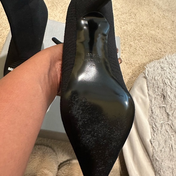 Balenciaga Black Pointed Heeled Boots - Picture 4 of 5